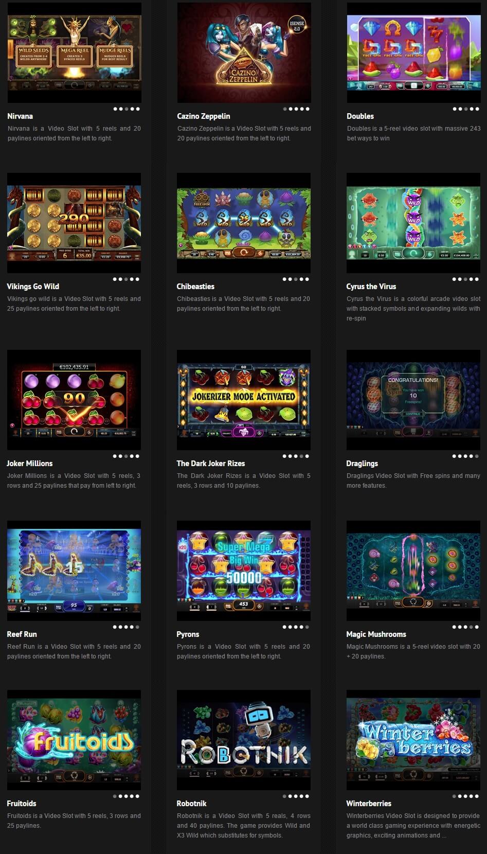 YGG Drasil Casino Oyunları